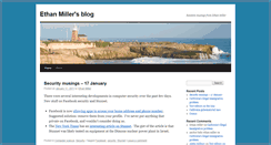 Desktop Screenshot of blog.ethanmiller.com